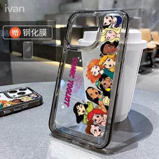 เคสโทรศัพท์มือถือแบบนิ่ม ใส กันกระแทก ลายการ์ตูนเจ้าหญิงดิสนีย์ สําหรับ Samsung Galaxy S22 Ultra S21 Plus S20 FE S21 FE S10 Note 20 Ultra 10 Plus