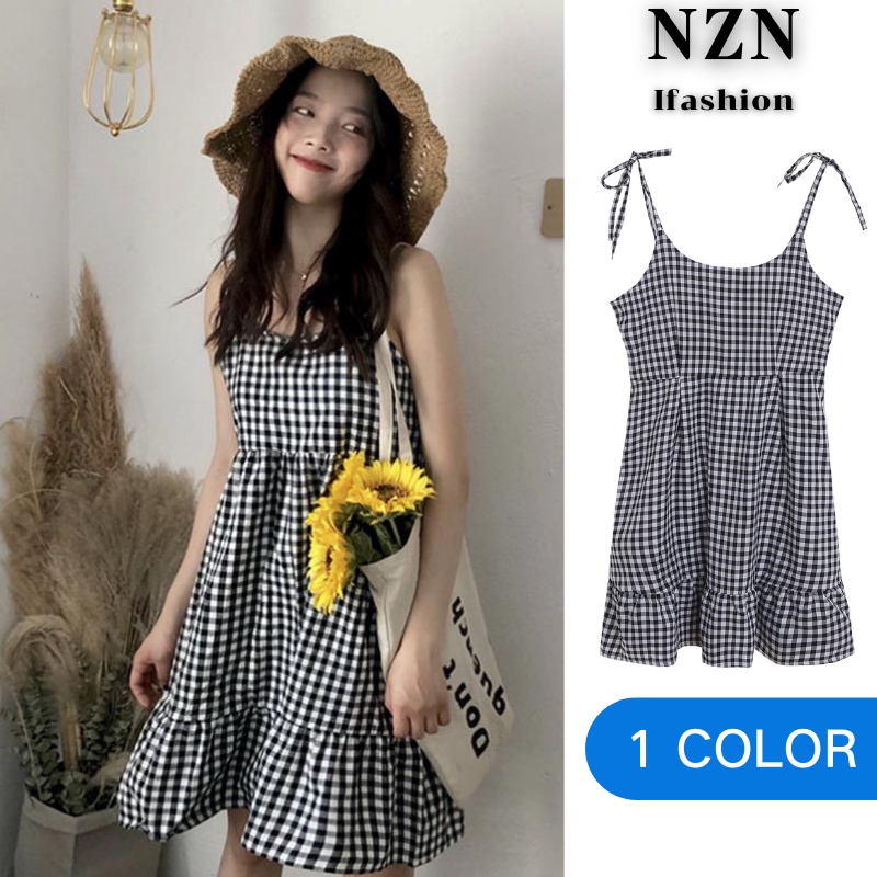 NZN ชุดโปรโมชั่นหญิงแต่งตัวกลับบ้านเวอร์ชั่นเกาหลีสไตล์เกาหลีเปรี้ยวจี๊ดระเบิดรุ่นยุโรป