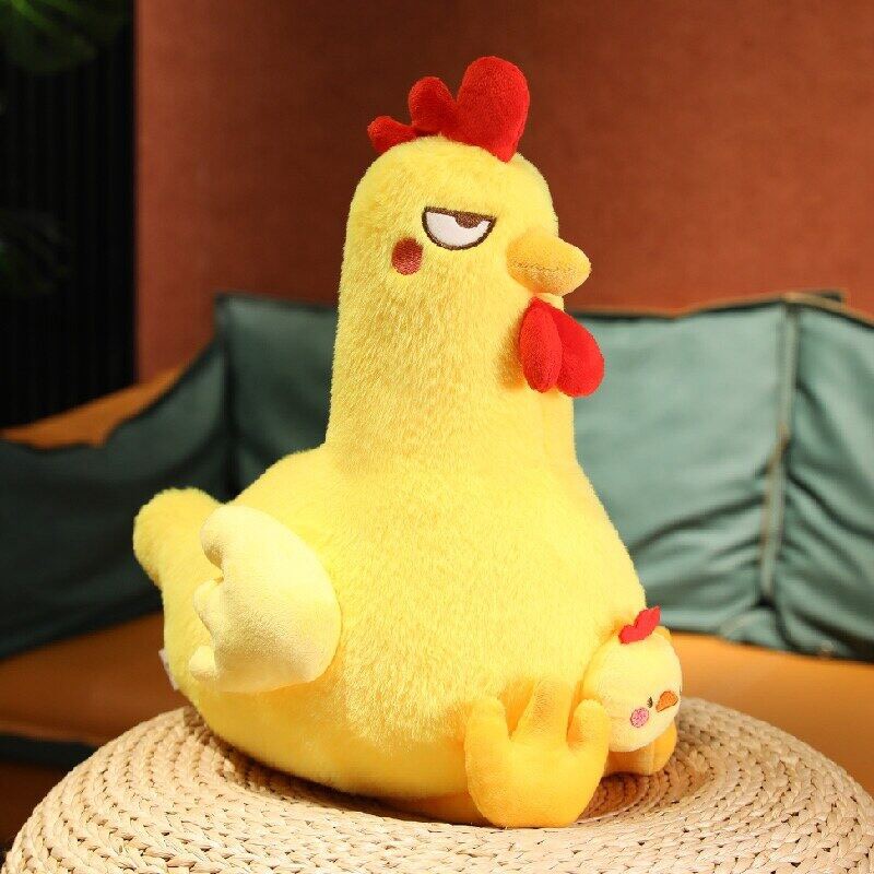 โกรธไก่ตุ๊กตาตุ๊กตาการ์ตูนเจี๊ยบของเล่นตุ๊กตาของเล่นเด็กตกแต่งบ้านของขวัญวันหยุด