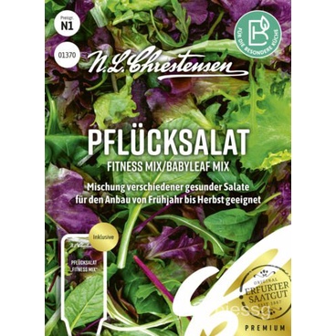 เมล็ด N.l.chrestensen Pluck Salad Fitness Mix/babyleaf Mix Healthy Salad Seeds ทานตะวัน
