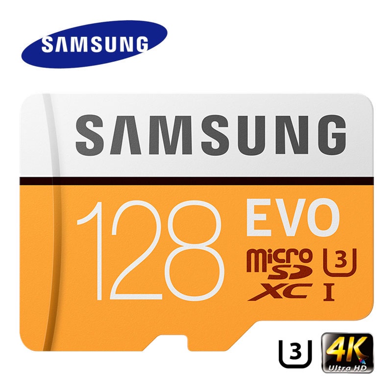 การ์ดหน่วยความจำกล้องSAMSUNG Micro SD Memory Card 32G 64G 128G 256 MicroSD Cards SDHC SDXC Max 95Ms EVO 32GB 64GB C10 TF