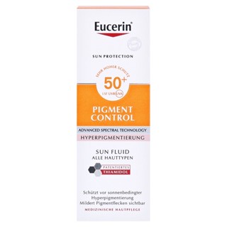 ยูเซอริน Eucerin Sun Fluid Pigment Control SPF50+ (50ml.) กันแดดลดจุดด่างดำ กระ ฝ้าแดด ผิวหมองคล้ำ