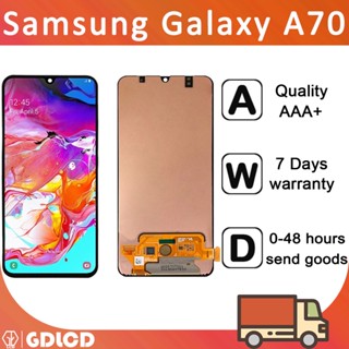 หน้าจอ Samsung Galaxy A70 LCD แบบเปลี่ยน สําหรับ