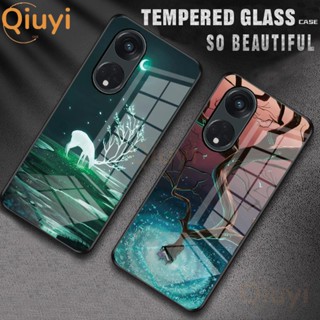 เคสโทรศัพท์มือถือแบบแก้วแข็ง กันกระแทก ลายภูมิทัศน์ธรรมชาติ สําหรับ OPPO Reno 8T 4G 5G 201