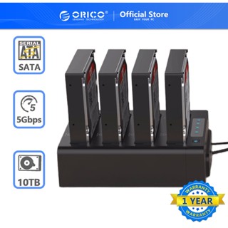 ราคาORICO กล่องเชื่อมต่อฮาร์ดไดรฟ์ภายนอก 64TB USB 3.0 ไปยัง SATA I/II/III 4 Bay สำหรับ HDD SSD 2.5 หรือ 3.5 นิ้ว  พร้อม ฟังก์ชันคัดลอก/โคลนของฮาร์ดไดรฟ์ (6648US3)