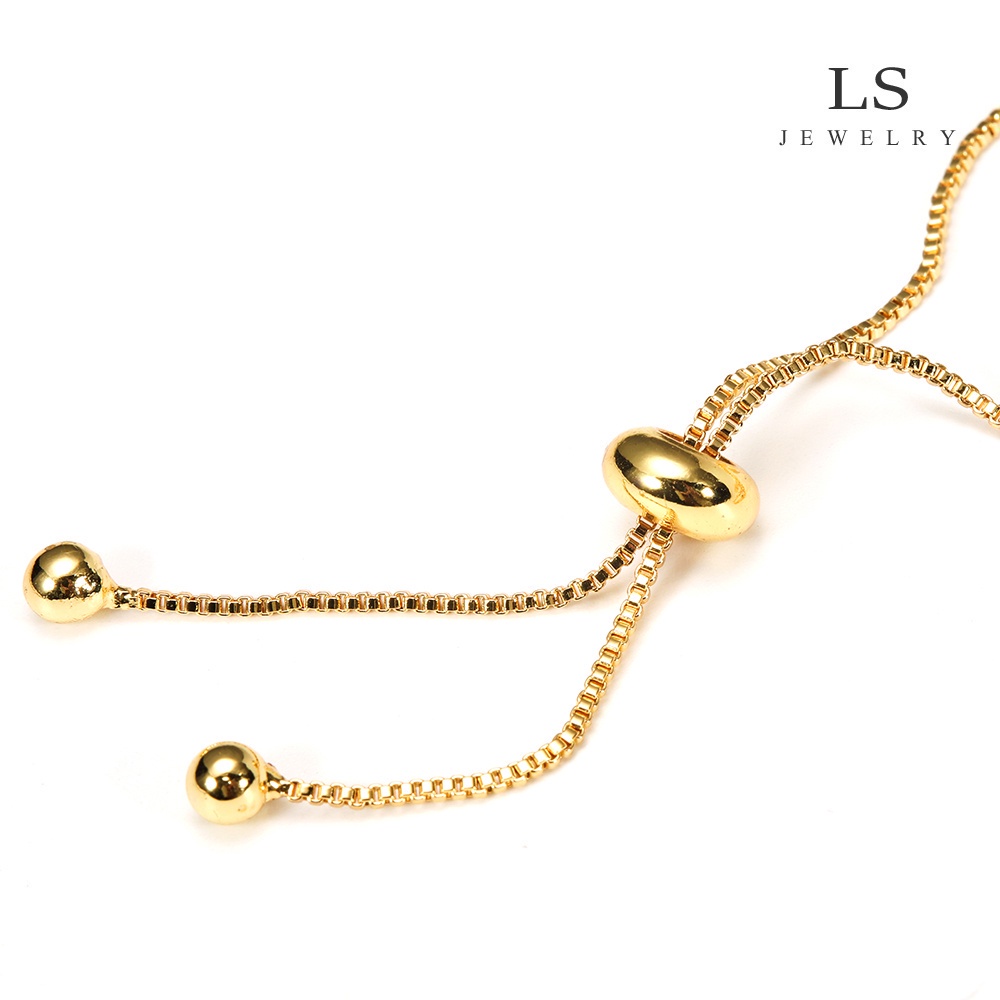jewelry สร้อยข้อมือทอง 18K สร้อยข้อมือแฟชั่น สร้อยข้อมือผู้หญิง เครื่องประดับที่เรียบง่าย ของขวัญวันหยุด bg2066