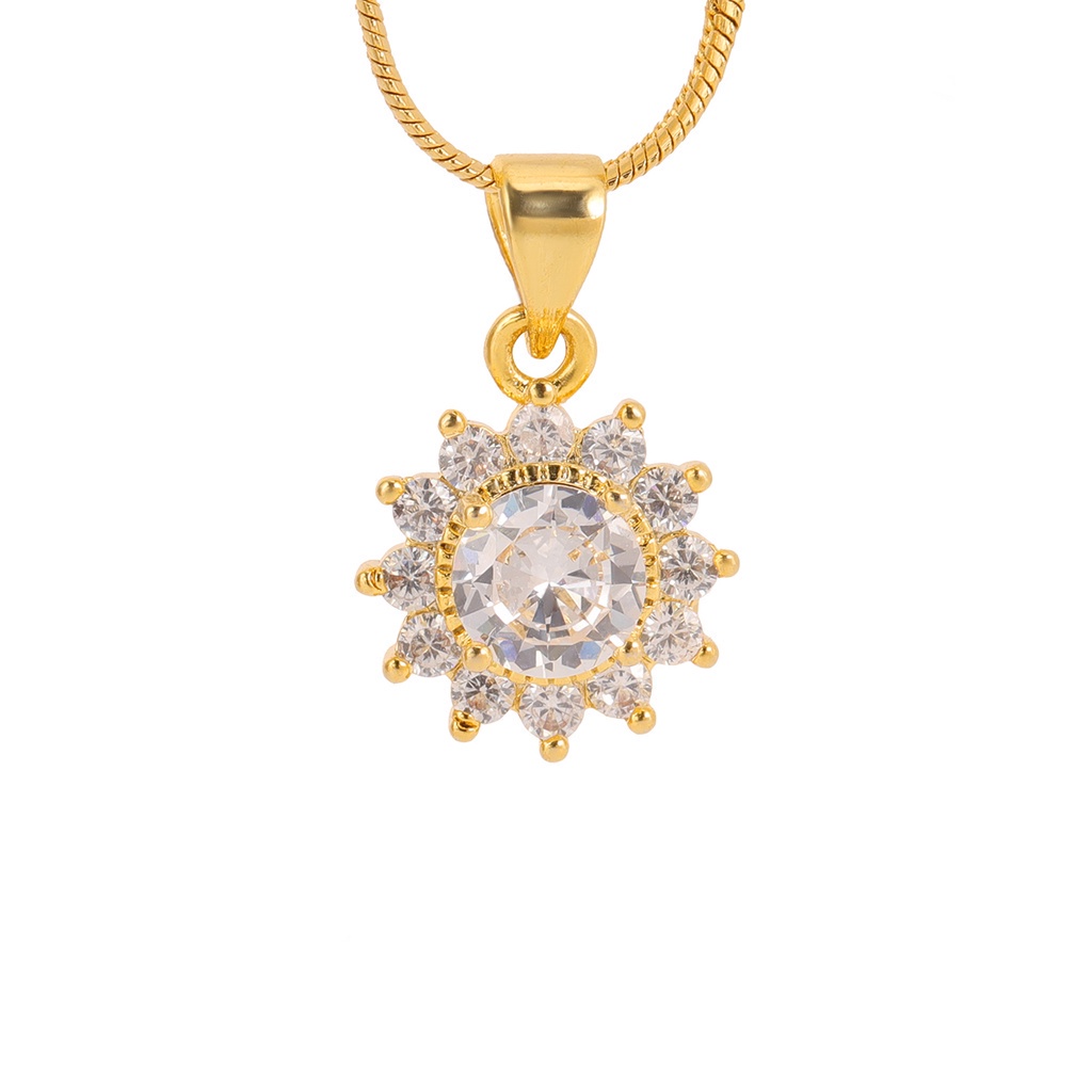 jewelry สร้อยคอผู้หญิง สร้อยคอทองคำ 24k ของขวัญปาร์ตี้ เครื่องประดับผู้หญิง สร้อยคอ สร้อยคอแฟชั่น 35