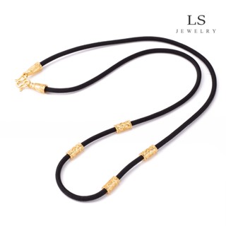 LS สร้อยข้อมือเชือกทอง 18k ใหม่สำหรับผู้ชายและผู้หญิง 2044b