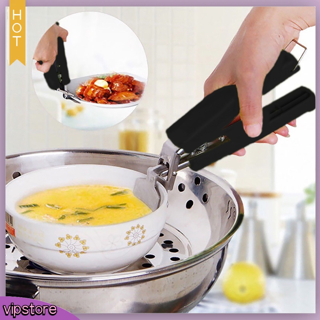 [VIP] Stainless Steel Anti-Hot Pot Pan Bowl Hot Dish Plate Gripper Clip Kitchen Tool