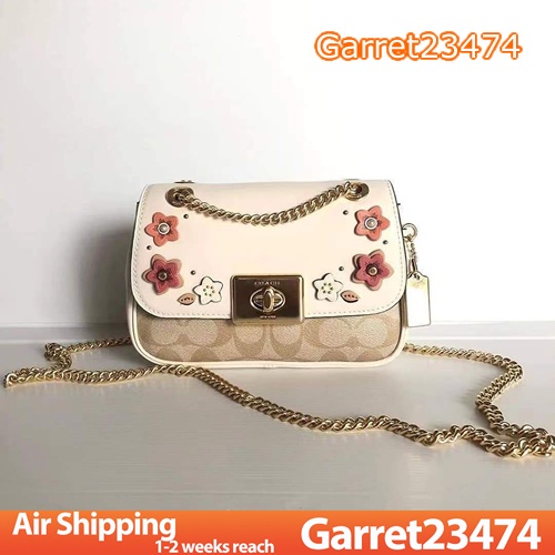 Coach F73057 women flower Pattern sling bag crossbody handbag 73057