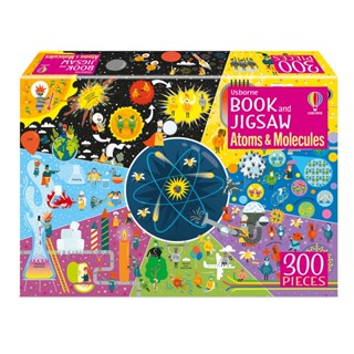 Asia Books หนังสือภาษาอังกฤษ BOOK &amp; JIGSAW ATOMS &amp; MOLECULES (300 PCS