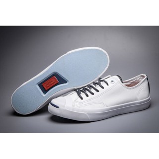 ✢☑รองเท้าผ้าใบ Converse Jack Purcell - ขาวล้วนรองเท้าผ้าใบผู้ชาย