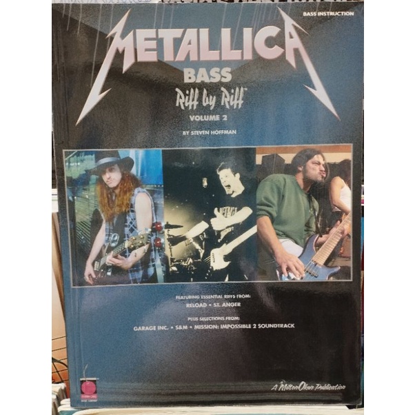 METALLICA BASS RIFF BY RIFF VOL.2 BASS INSTRUCTIONS (HAL)073999716559ตำนิปกลดพิเศษ
