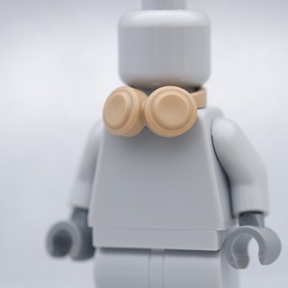 LEGO Tan Headphones - LEGO เลโก้ มินิฟิกเกอร์ ตัวต่อ ของเล่น ACCESSORIES