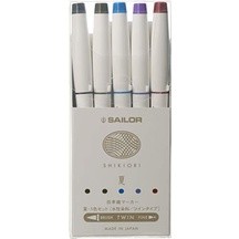 SAILOR SHIKIORI เครื่องทำเครื่องหมาย 5 -COLOR SET 25-5101-002 st3456