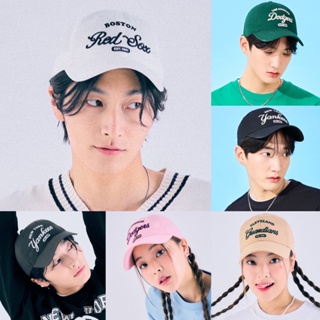 ของแท้💯 MLB Barcity Lettering Unstructured Ball cap พร้อมส่ง