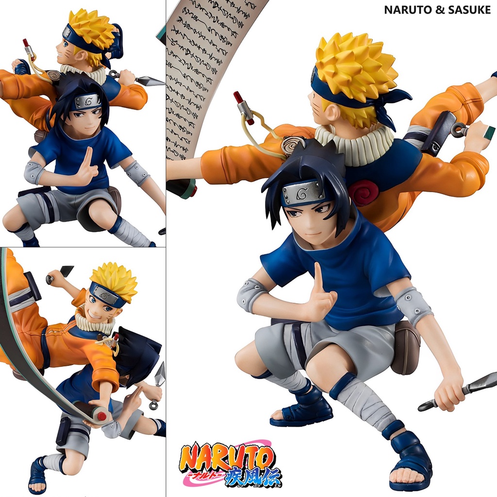 ฟิกเกอร์ G.E.M Series Naruto Shippuden นินจาจอมคาถา โอ้โฮเฮะ นารูโตะ ชิปปุเดง Naruto & Sasuke นารูโต