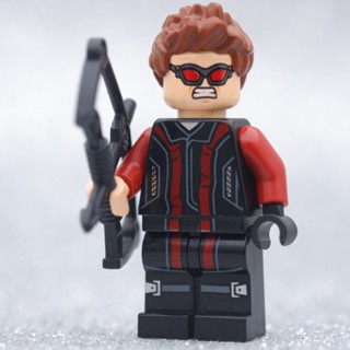 LEGO Hawkeye Red Suit HERO MARVEL - LEGO เลโก้ มินิฟิกเกอร์ ตัวต่อ ของเล่น