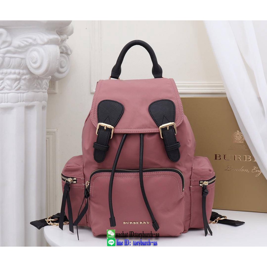 waterproof Burberry nylon rucksack Drawstring backpack outdoor traveling backpack