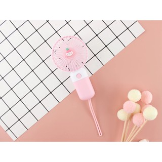 hot🔥พร้อมส่ง!!พัดลมมินิ USB ขนาดกระทัดรัด พกพาสะดวก Mini Portable fan สีพาสเทล ดีไซน์น่ารัก พัดลมมือถือ