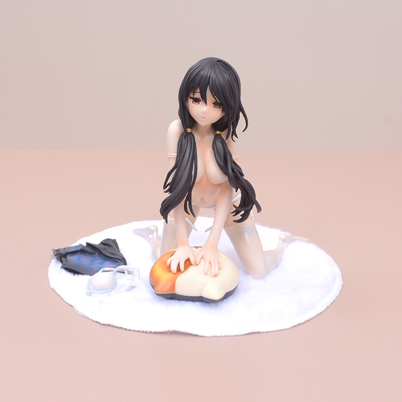 16cm Japan Anime Date A Live Tokisaki Kurumi PVC Action Figure Kneeling Swimsuit Underwear Beautiful Girl Model Figure O