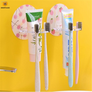 Creative Porous Toothbrush Toothpaste Holder Bathroom Organizer Shelf Rack Home