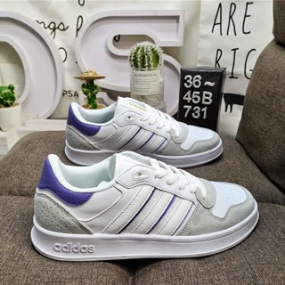 A_didas Courtbeat รองเท้าลําลอง ข้อสั้น กันลื่น น้ําหนักเบา