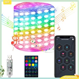 (shopeestore) สายไฟ LED RGB บลูทูธ IP68 กันน้ํา ติดทนนาน สําหรับบ้าน ต้นคริสต์มาส 1 ชุด