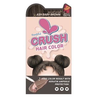 FRESHFUL-Crush Hair Color/Ash Baby Brown/60ML