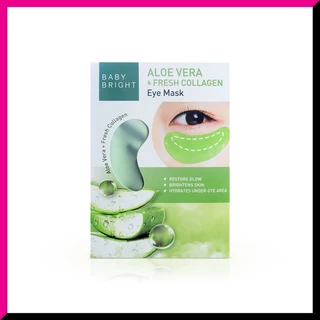BABY BRIGHT - Aloe Vera & Fresh Collagen Eye Mask (1 Pair) แผ่นมาส์กตา
