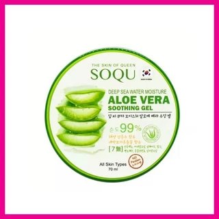 SOQU - Deep Sea Moisture Aloe Vera Soothing Gel (70 ml.) เจลว่านหางจระเข้