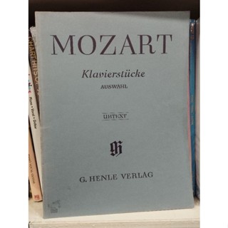 MOZART : KLAVIERSTUCKE AUSWAHL (HENLE) HN133/9790201801339ลดราคาตำนิปกยับหน้าหลัง