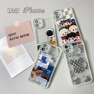 เคสไอโฟน ซองใส่โทรศัพท์เคสมือถือ Case for ไอโฟน 13 12 11 14 Pro Max ขอบโปร่งใสเกราะกันกระแทก