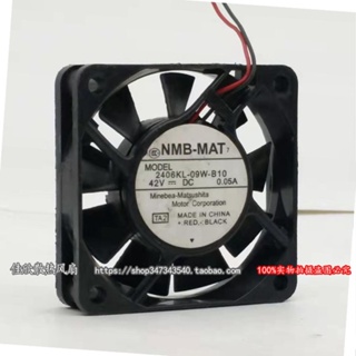 Nmb 6015 DC42V 0.05A พัดลมระบายความร้อนเครื่องพิมพ์ 2 สาย 6 ซม. 2406KL-09W-B10