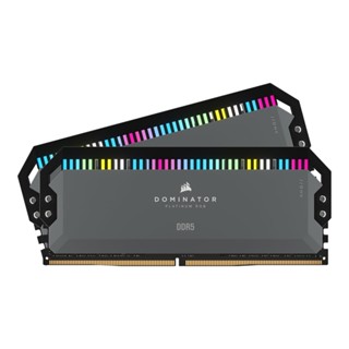 32GB (16GBx2) DDR5 6000MHz RAM (หน่วยความจำ) DOMINATOR PLATINUM RGB DDR5 FOR AMD (GRAY) (CMT32GX5M2D6000Z36) \