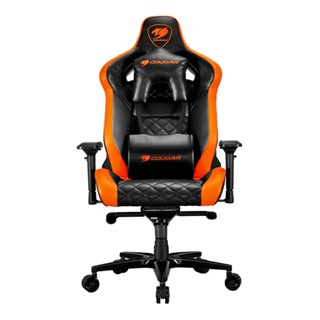 อุปกรณ์สำหรับเกมเมอร์ , GAMING CHAIR (เก้าอี้เกมมิ่ง) COUGAR GAMING ARMOR TITAN (BLACK-ORANGE)