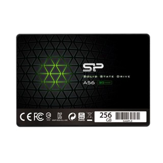 อุปกรณ์จัดเก็บข้อมูล _ 256 GB SSD (เอสเอสดี) SILICON POWER A56 SATA3 (SP256GBSS3A56B25)