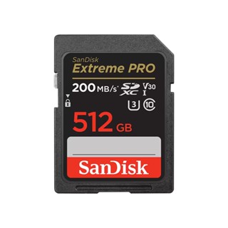 อุปกรณ์จัดเก็บข้อมูล + 512 GB SD CARD (เอสดีการ์ด) SANDISK EXTREME PRO SDXC UHS-I CARD (SDSDXXD-512G-GN4IN)