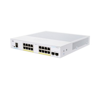 อุปกรณ์เน็ตเวิร์ค ) SWITCH (สวิตซ์) CISCO CBS250 SMART 16-PORT GE, POE, 2x1G SFP (CBS250-16P-2G-EU)