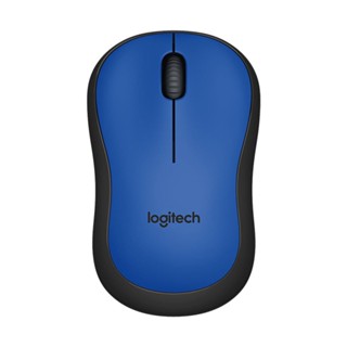 คีย์บอร์ด และเมาส์ + WIRELESS MOUSE (เมาส์ไร้สาย) LOGITECH M221 WIRELESS SILENT (BLUE)