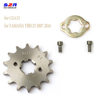 🔥For CG125 YAMAHA YBR125 YBR 125 Chain Front Sprocket Gear 428 - 14T YBR125 New 2007 - 2016 Motorcycle accessories