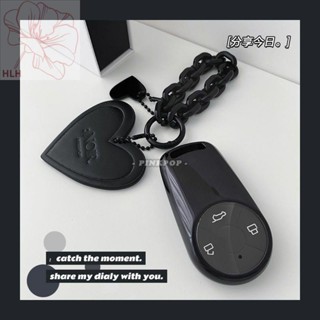 PINKPOP ออยเลอร์ Black Cat White Cat Key Cover Great Wall Good Cat Ballet Cat Car Key Protective Shell Female Model PU