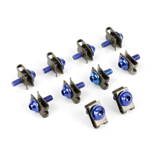 10pcs M5 Aluminium 5mm Fairing Bolts Fastener Clips Screw Metal Nuts and Bolts Parts Auto Motorcycle Scooter Car Accesso