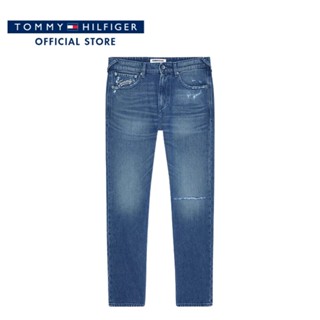 Tommy Hilfiger กางเกงยีนส์ขายาวผู้ชาย รุ่น DM0DM15600 1A5 - สีน้ำเงิน