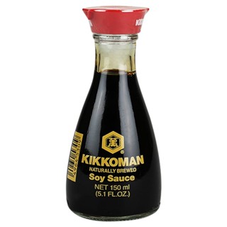 คิคโคแมนซอสถั่วเหลือง 150มล.  /  Kikkoman Soy Sauce 150ml.