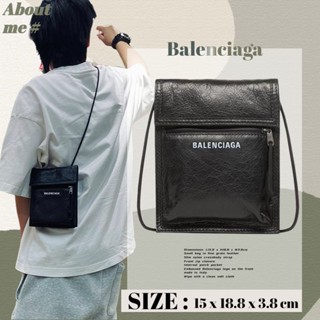 Balenciaga EXPLORER Small Shoulder Clutch ผู้ชาย/กระเป๋าสะพายข้าง/กระเป๋าโทรศัพท์