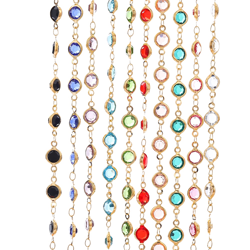 St.kunkka โซ่คริสตัล โซ่เพชร DIY 1 เมตร โซ่ประดับพลอย สำหรับทำสร้อยคอ ข้อมือ เครื่องประดับต่างๆ งานสวยเกรดA - รูปที่ 4