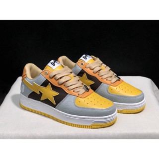 Original100% A Bathing Ape (BAPE) BAPE STA LOW รองเท้ากีฬา รองเท้าวิ่ง ใส่สบาย ทนต่อการสึกหรอ