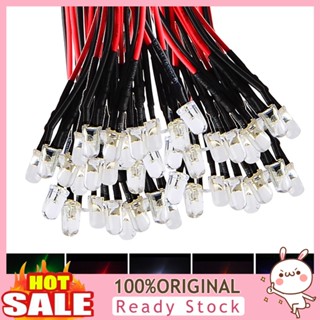 [B_398] 10Pcs 20cm 3mm/5mm LED Cable Bulb Pre-wired DC Emitting Diode Light