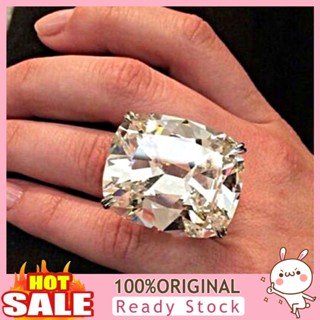 [B_398] Large Square Cubic Zirconia Ring Luxury Women Wedding Jewelry